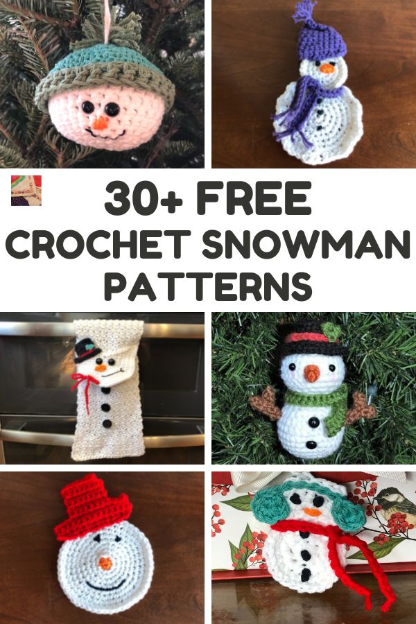 Over 30 Totally Free Snowmen Crochet Patterns