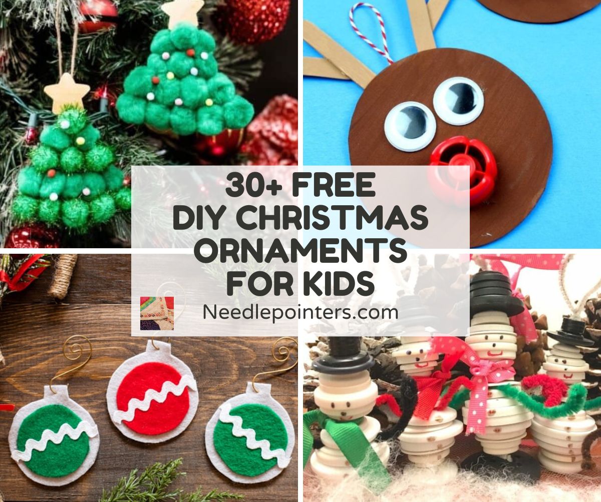 30 Homemade Christmas Ornaments Kids Can Make Needlepointers 30-homemade-christmas-ornaments-kids-can-make-needlepointers