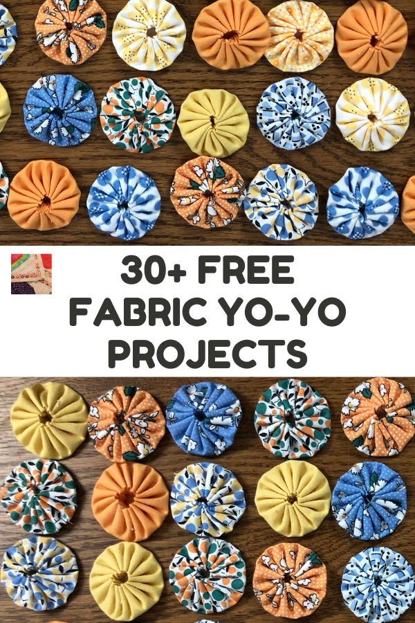 30+ Free Fabric Yo-Yo Projects