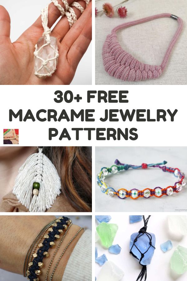30+ Free Macrame Jewelry Patterns and Tutorials