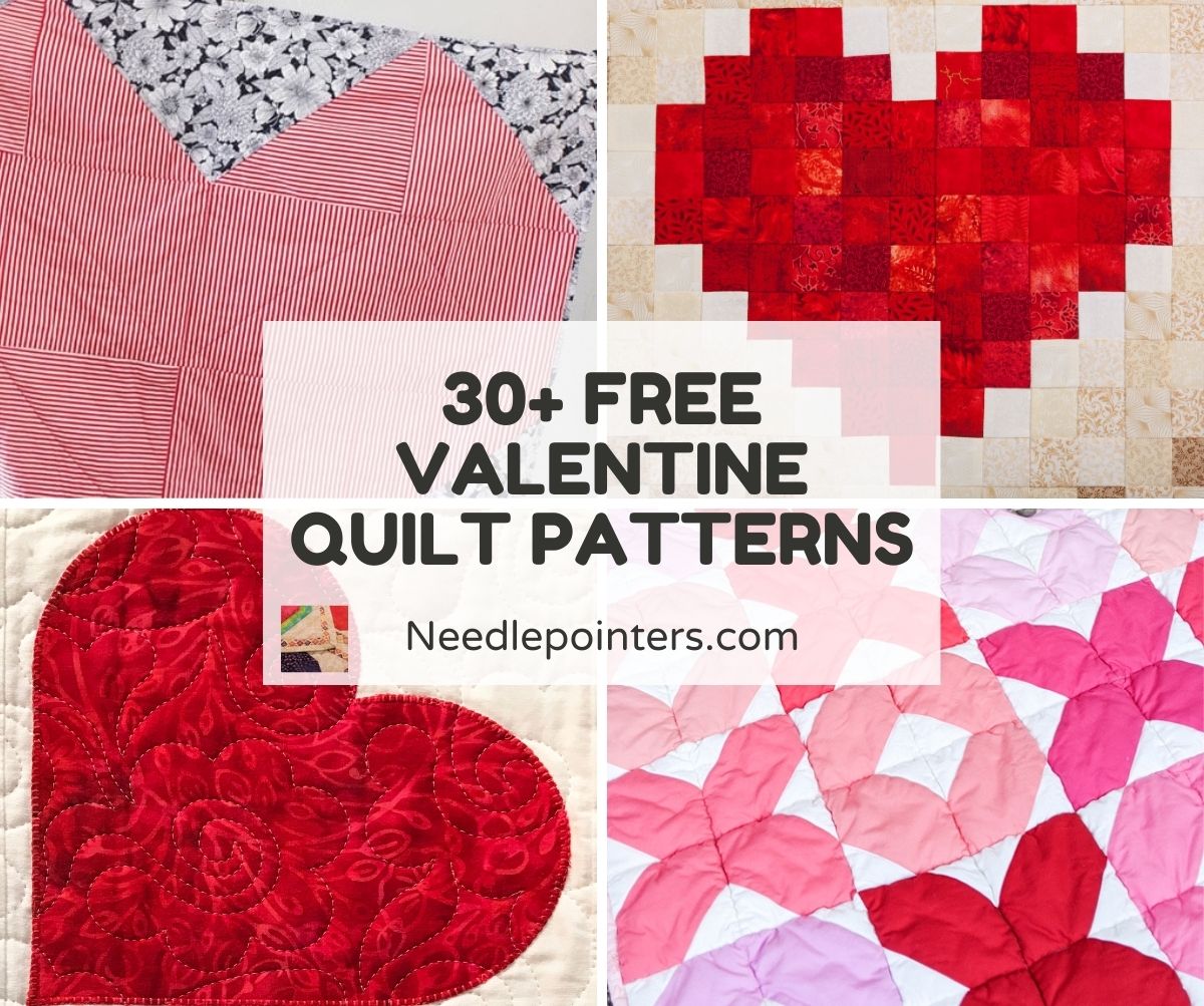 30+ Free Valentine Quilt Patterns