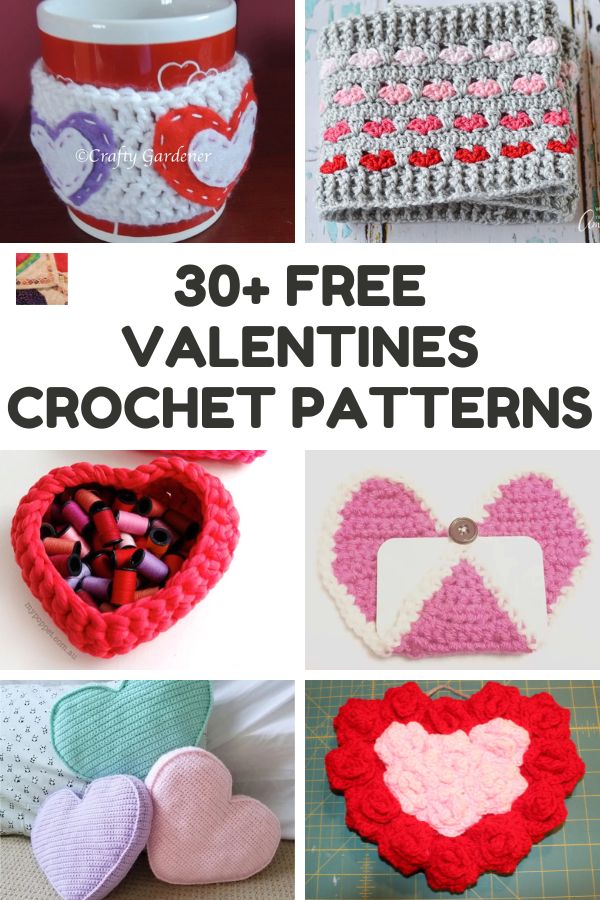 Over 30 Free Crochet Valentines Patterns