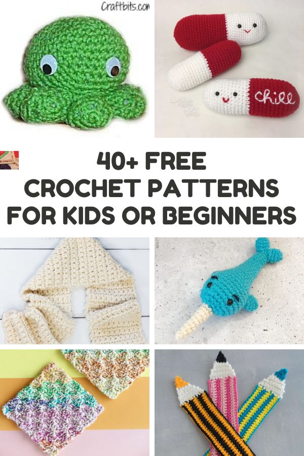 40+ Easy and Free Crochet Patterns for Kids