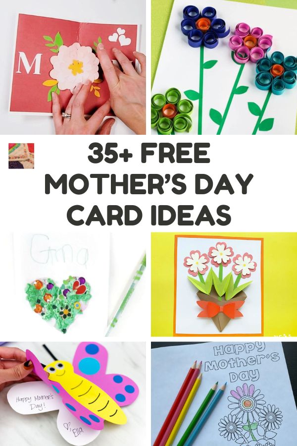 35+ Easy Mother's Day Card Ideas for Kids and Adults to Make