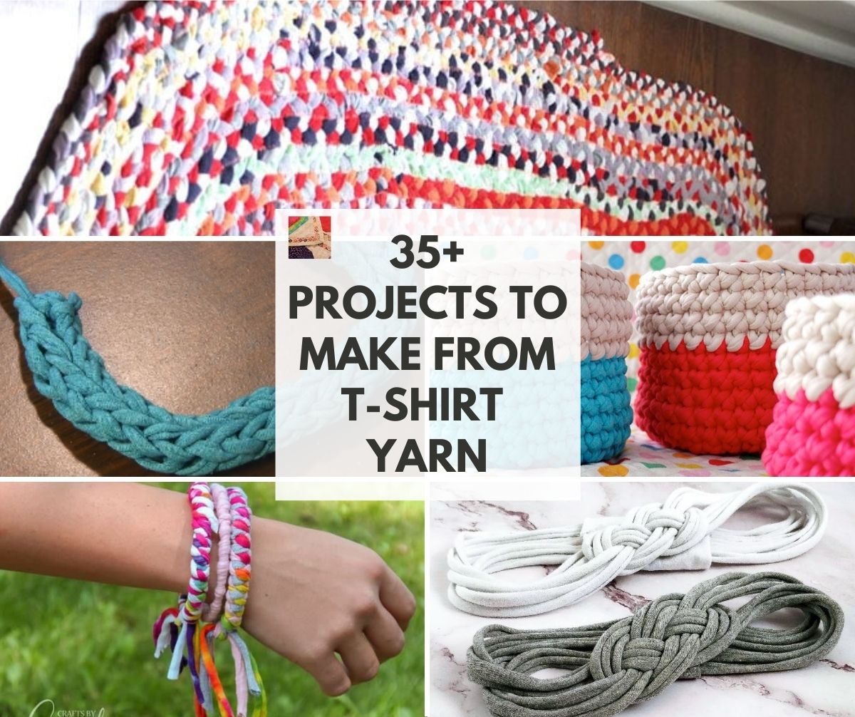 12 Free Crochet Patterns Using T-Shirt Yarn | tyello.com