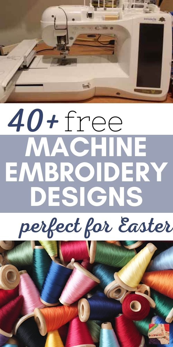 40+ Free Easter Machine Embroidery Designs (Spring too!)
