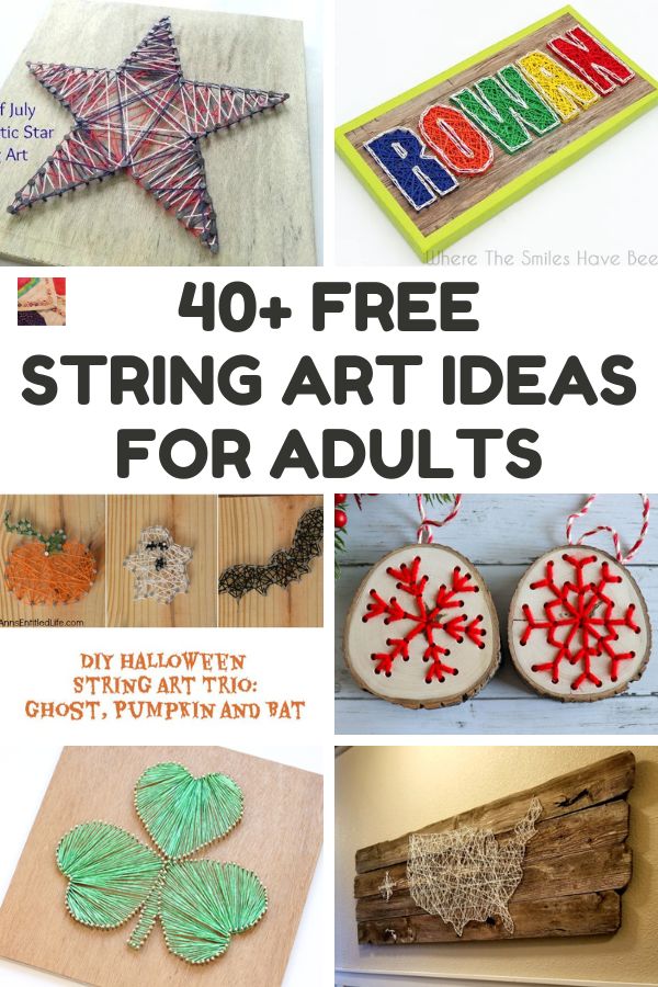 40+ Best DIY String Art Ideas for Adults