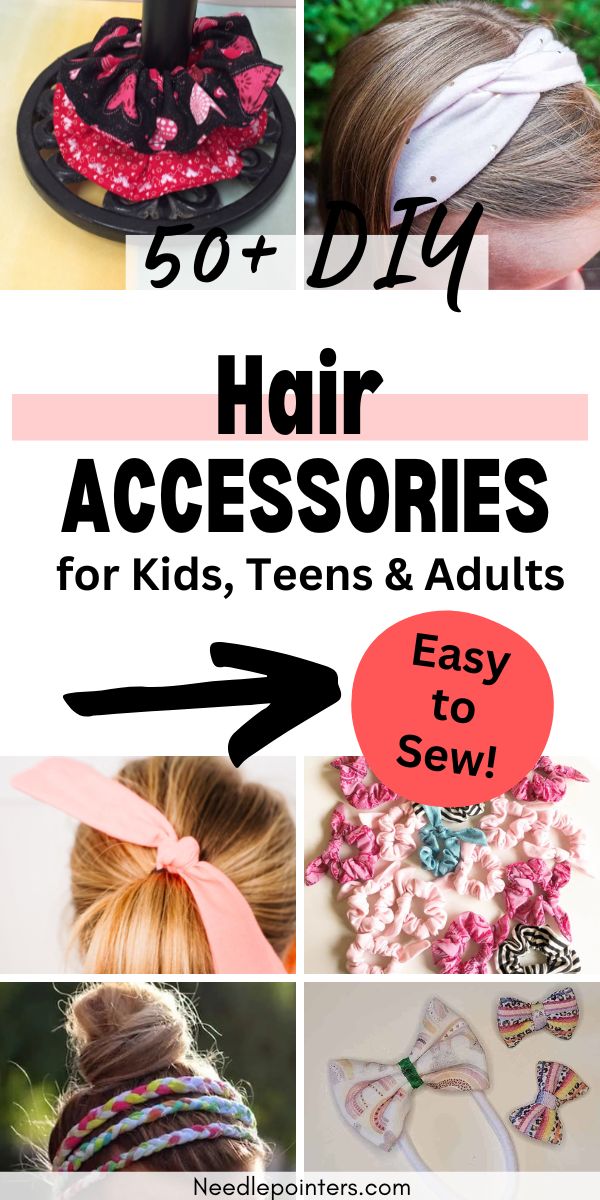 Over 50 Easy DIY Hair Accessories (Sewing Projects)