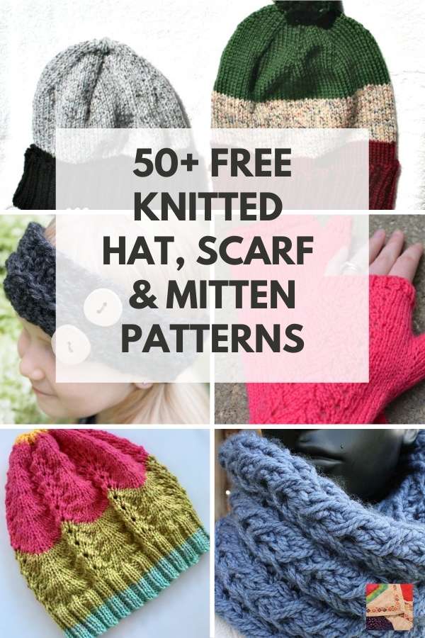 Womens Flower Hat And Scarf Knitting Patterns