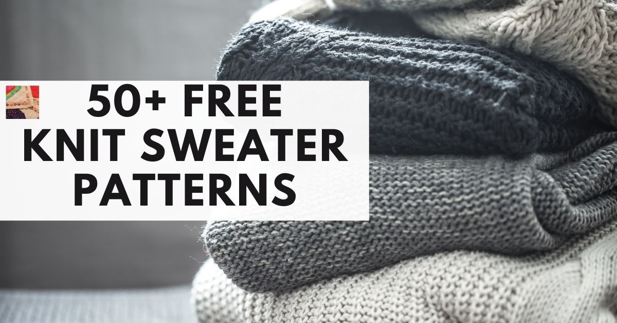 Free knitting deals patterns for sweaters