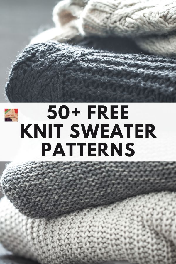 50+ FREE KNIT SWEATER PATTERNS