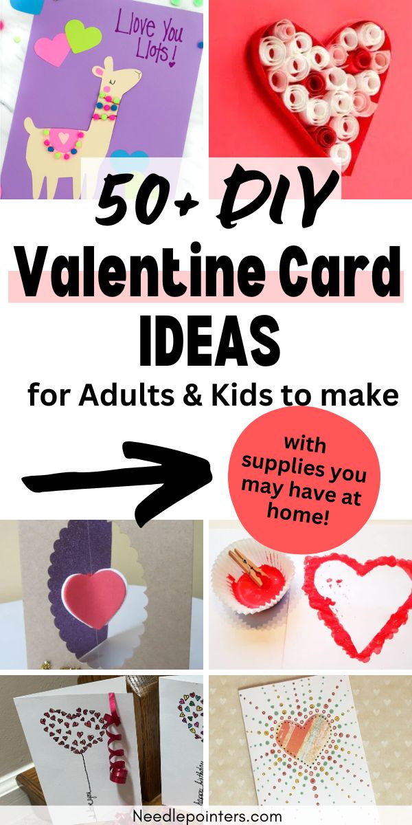 50+ DIY Valentine's Day Card Ideas for Adults and Kids