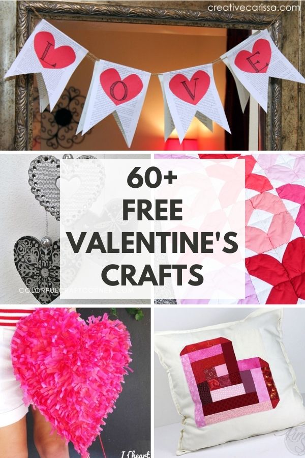 Over 60 Free Valentine's Day DIY Crafts for Adults