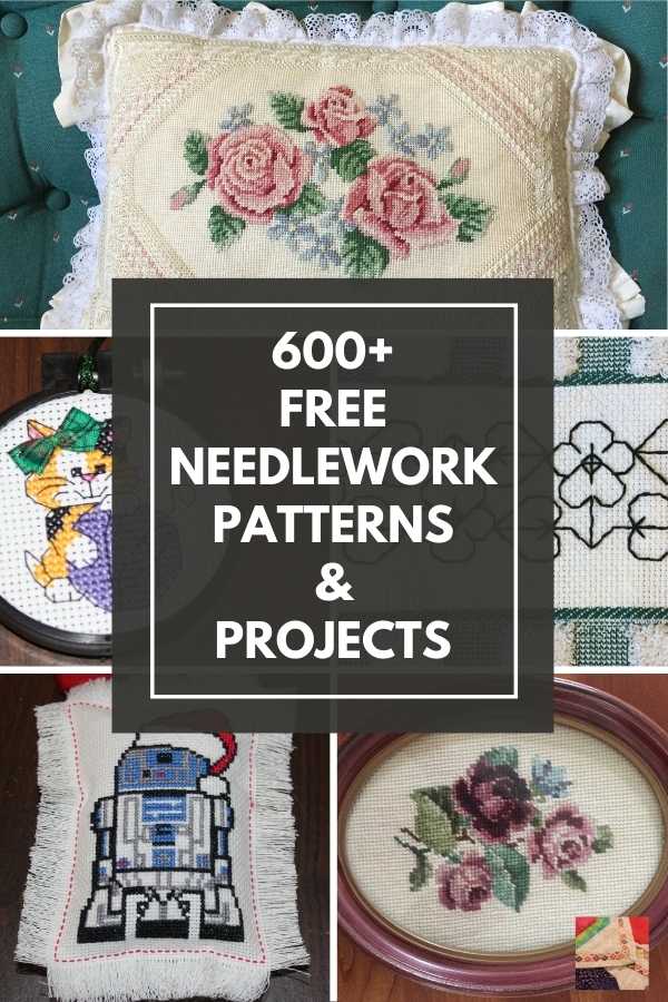 600+ Free Needlework Patterns and Projects