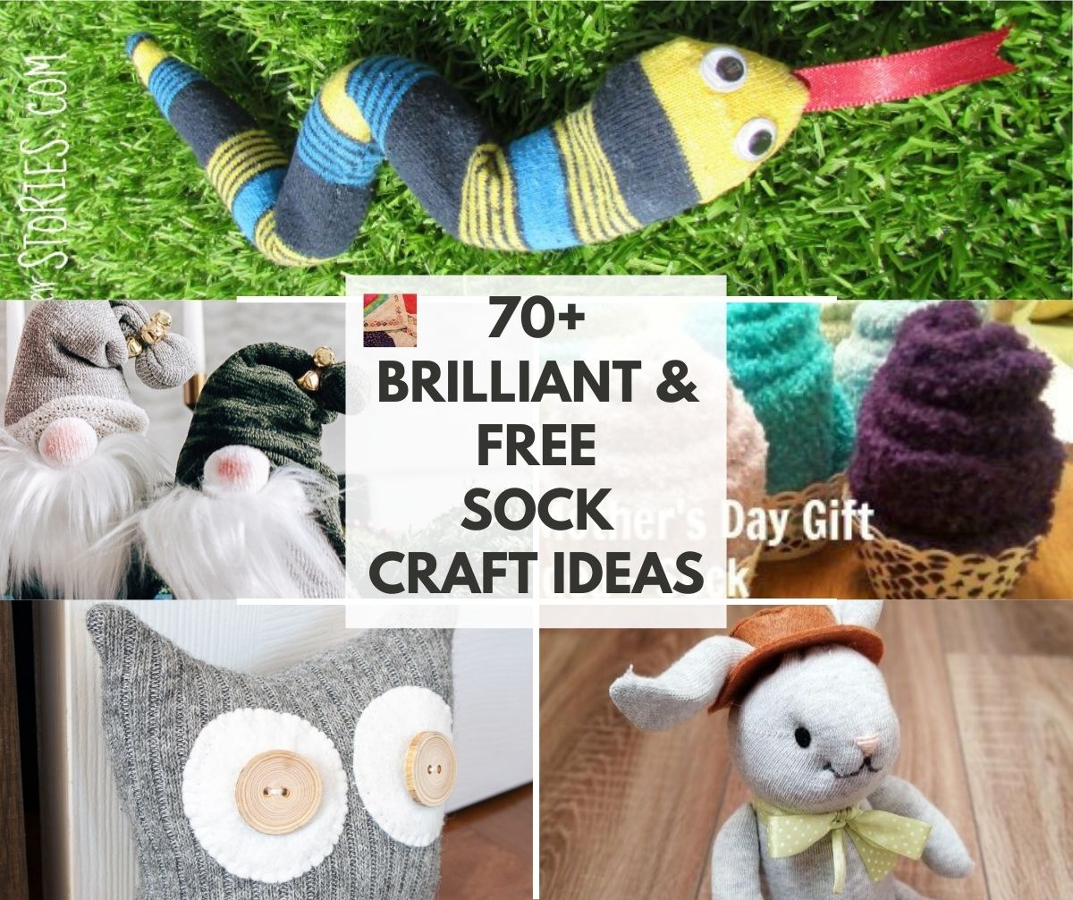 Over 70 brilliant crafting ideas with socks absolutely free