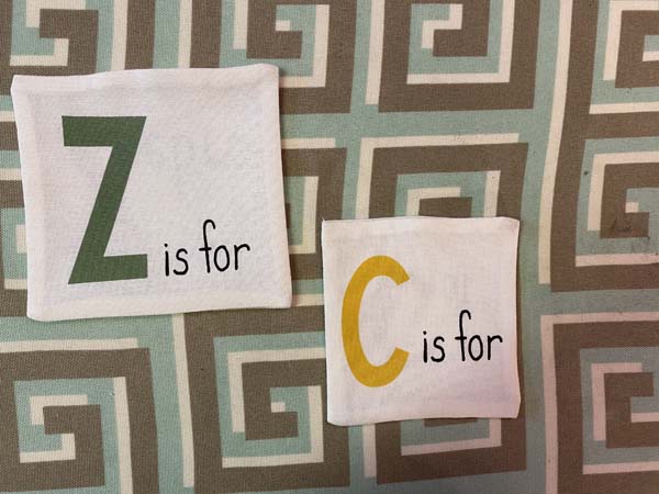 ABC XYZ Cloth Book Flaps Turned