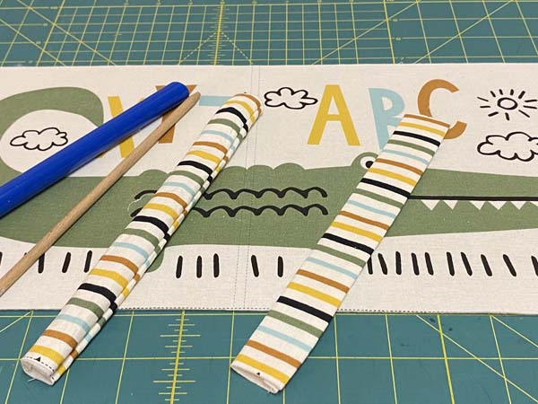 ABC XYZ Cloth Book Handles Sewn