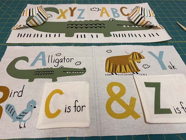 ABC XYZ Cloth Book Inside Outside Pages Put Together