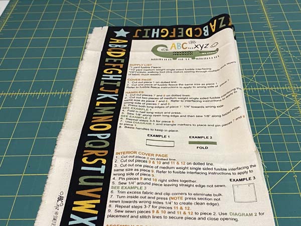 ABC XYZ Cloth Book Instructions