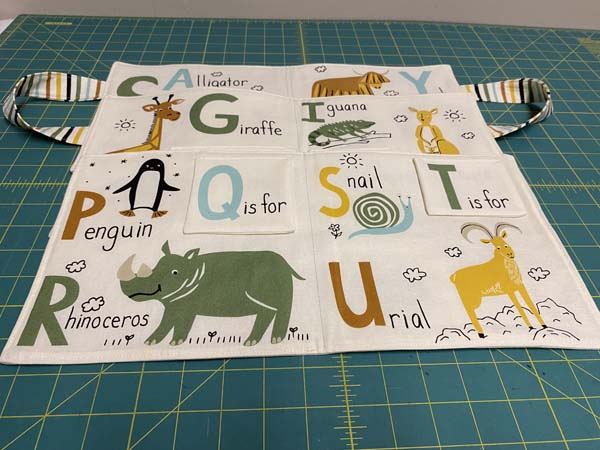 ABC XYZ Cloth Book Showing Pages