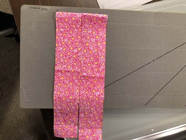 Accuquilt Go Strip Cutters Folding to Sub Cut Into Squares