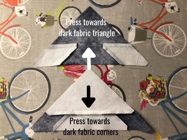 Accuquilt Hunters Star Block 18 Sections Completed Back