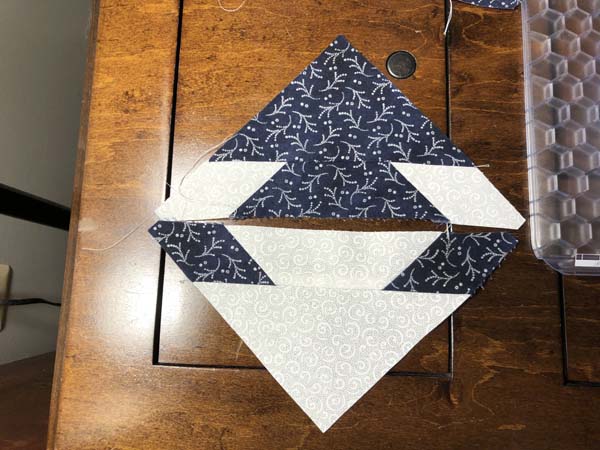 Accuquilt Hunters Star Block 19 Sections Completed Next Assembly Step