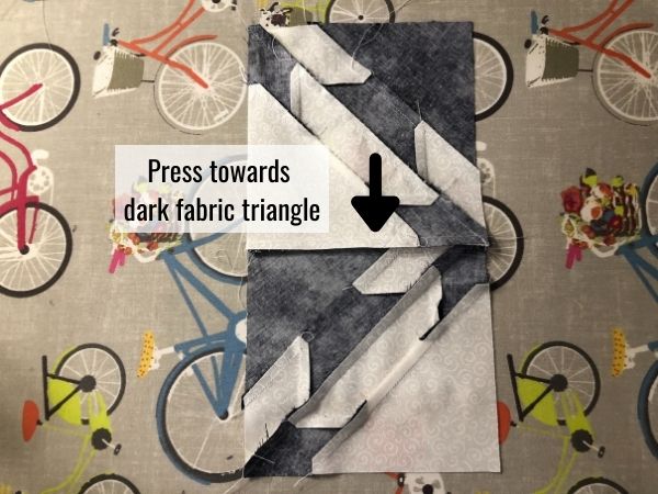 Accuquilt Hunters Star Block 23 Two Blocks Iron towards dark