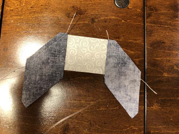 Accuquilt Hunters Star Block 5 Section 1 Side 2 sewn