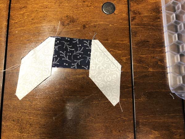 Accuquilt Hunters Star Block 8 Section 2 side 2 sewn