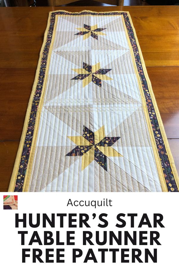 Hunter's Star Table Runner - pin