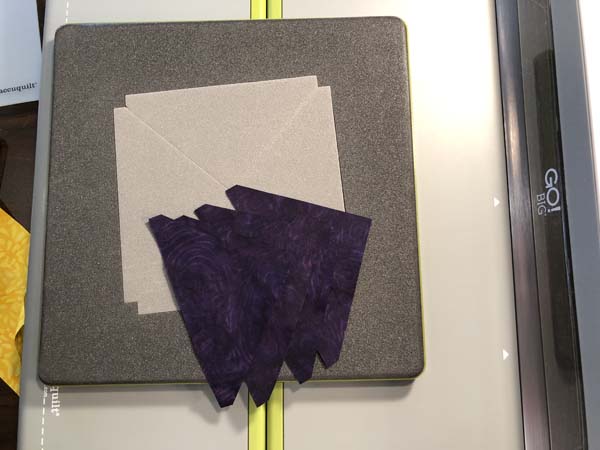 Accuquilt Louisiana Block 8 Dark Quarter Square Trianges