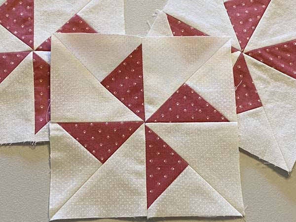 Accuquilt Windy Pinwheel Quilt Block Finished Blocks