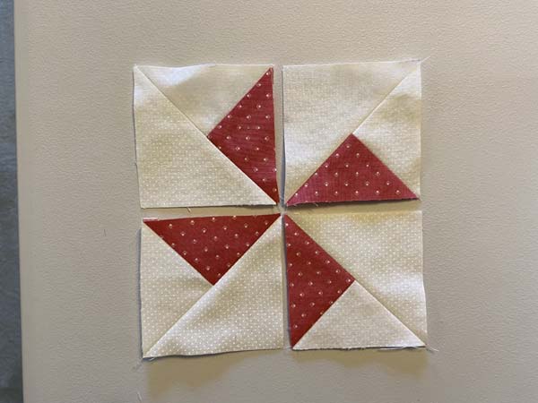 folded pinwheel quilt block