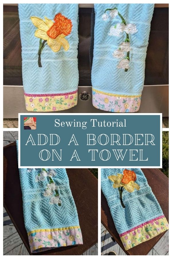 Add a Border on a Towel - pin