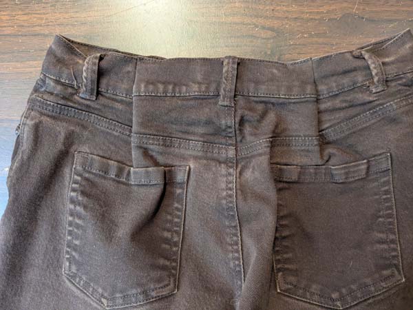 Alter Pants Waist 13 Showing Outside of Pants