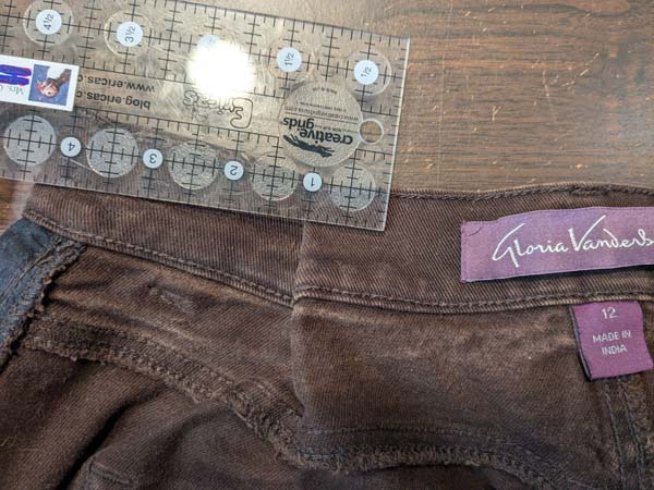 Alter Pants Waist 7 Make Dart