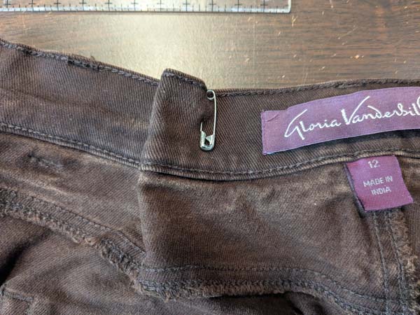 Alter Pants Waist 8 Pin