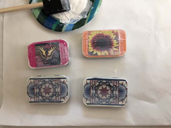 Altoid Tin Calendar Decoupage Apply More Layers