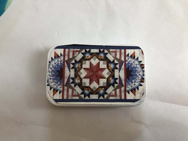 Altoid Tin Calendar Decoupage Finished Tin