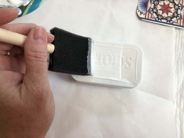 Altoid Tin Calendar Decoupage Paint Mod Podge on tin