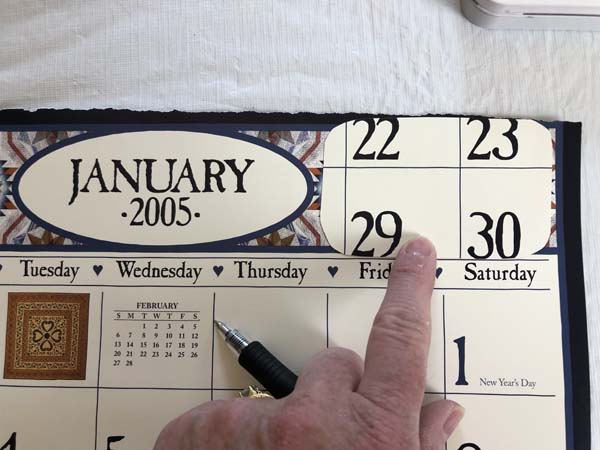 Altoid Tin Calendar Decoupage Place Template Over Photo