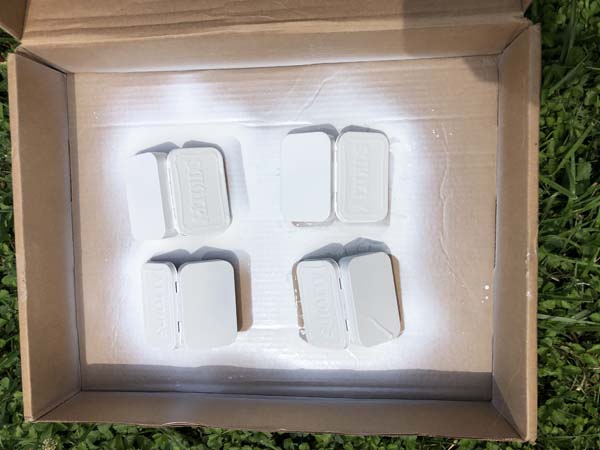 Altoid Tin Calendar Decoupage Spray paint tins