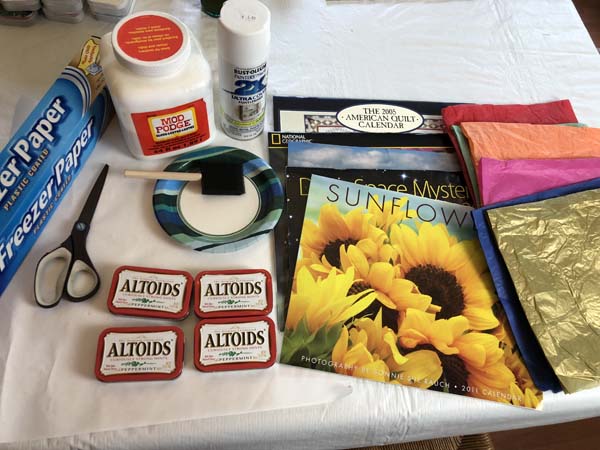 Altoid Tin Calendar Decoupage Supplies