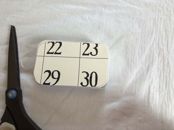 Altoid Tin Calendar Decoupage Template On Tin