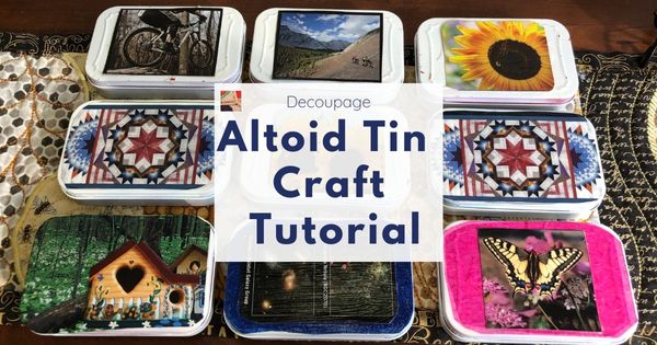 Mini Note Kit in Decorative Altoid Tin 