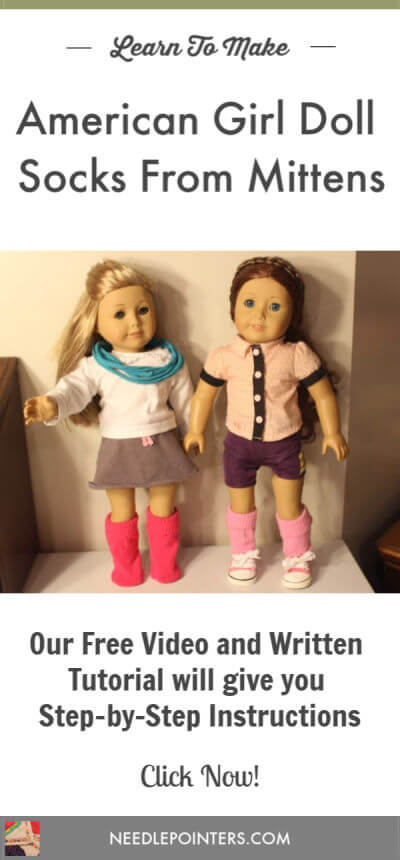 How to make socks for your doll from mittens
