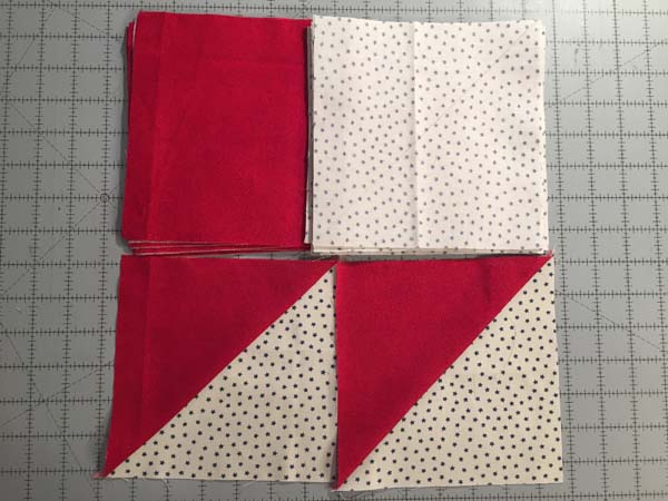American Pride Quilt Half Square Triangles