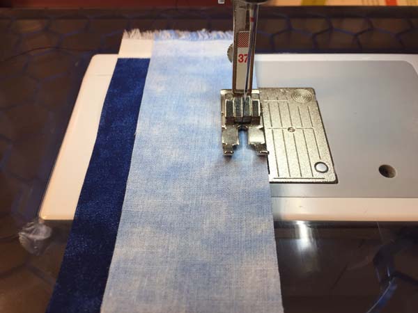 American Pride Quilt Piecing