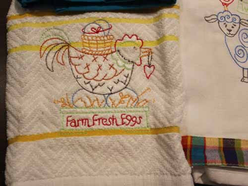Animal Stackers Machine Embroidered Towels